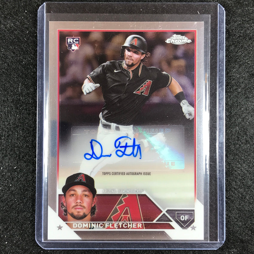 2023 Chrome Update DOMINIC FLETCHER Chrome Rookie Auto #DF
