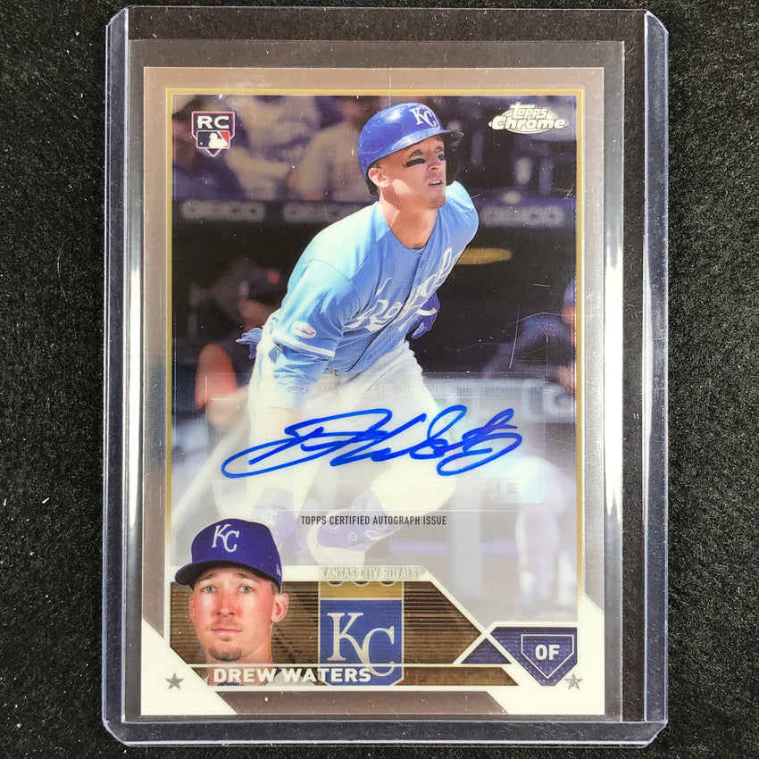 2023 Chrome Update DREW WATERS Chrome Rookie Auto #DW