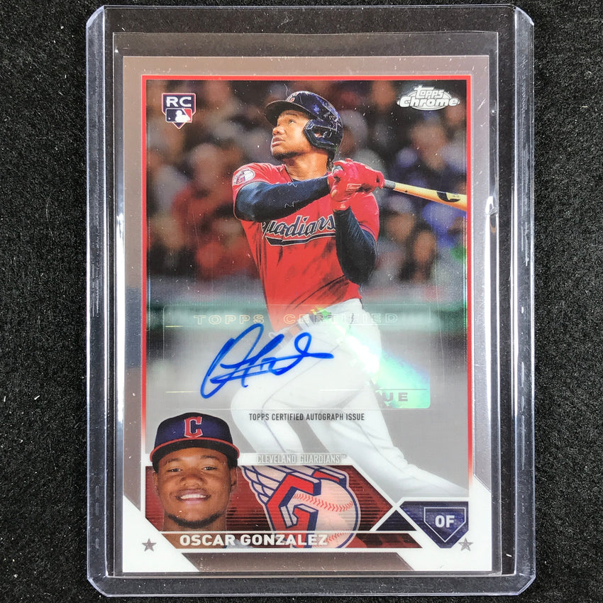 2023 Chrome Update OSCAR GONZALEZ Chrome Rookie Auto #OG