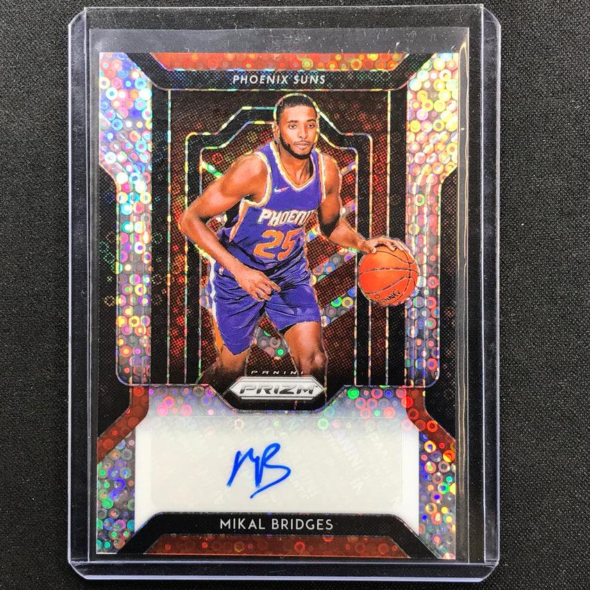 2018-19 Prizm Mikal Bridges Rookie Fast Break Signatures Auto No Mkb A