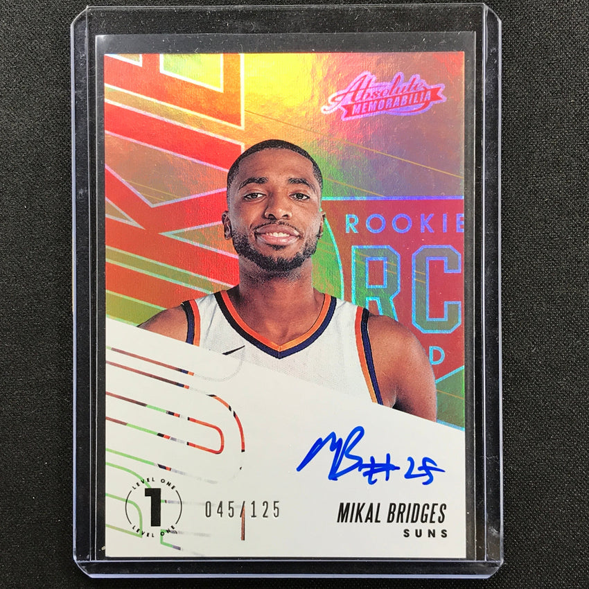 2018-19 Absolute Mikal Bridges Rookie Auto Level 1 45/125
