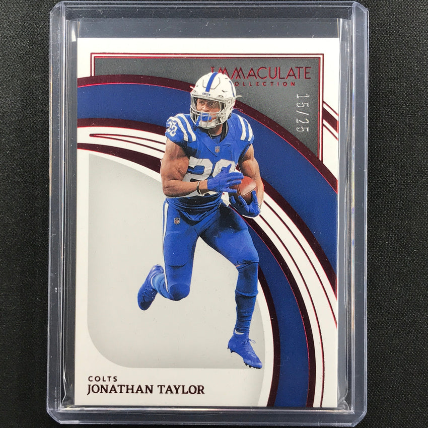 2022 Immaculate Jonathan Taylor Base Red 15/25