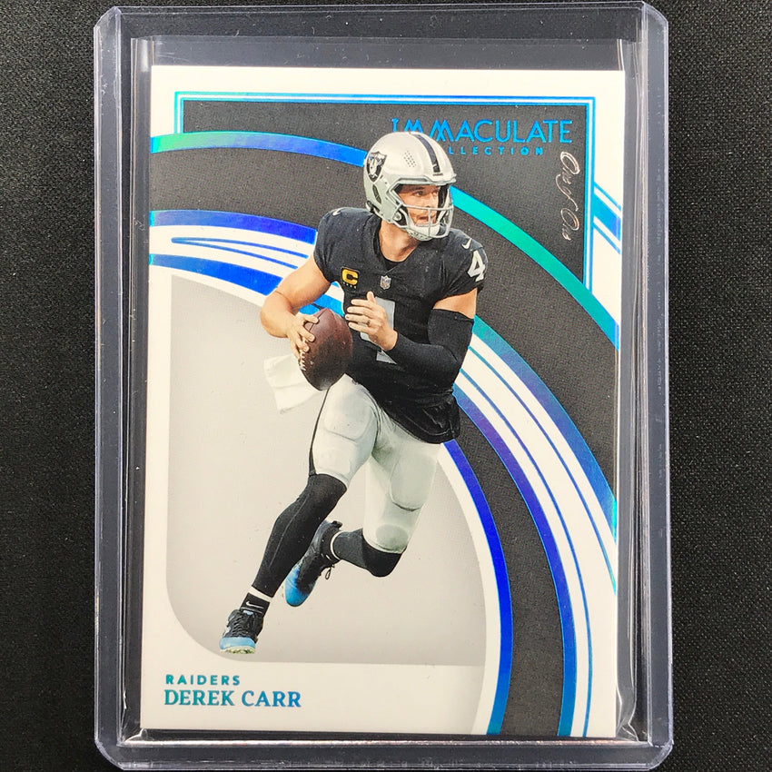 2022 Immaculate Derek Carr Base Platinum 1/1