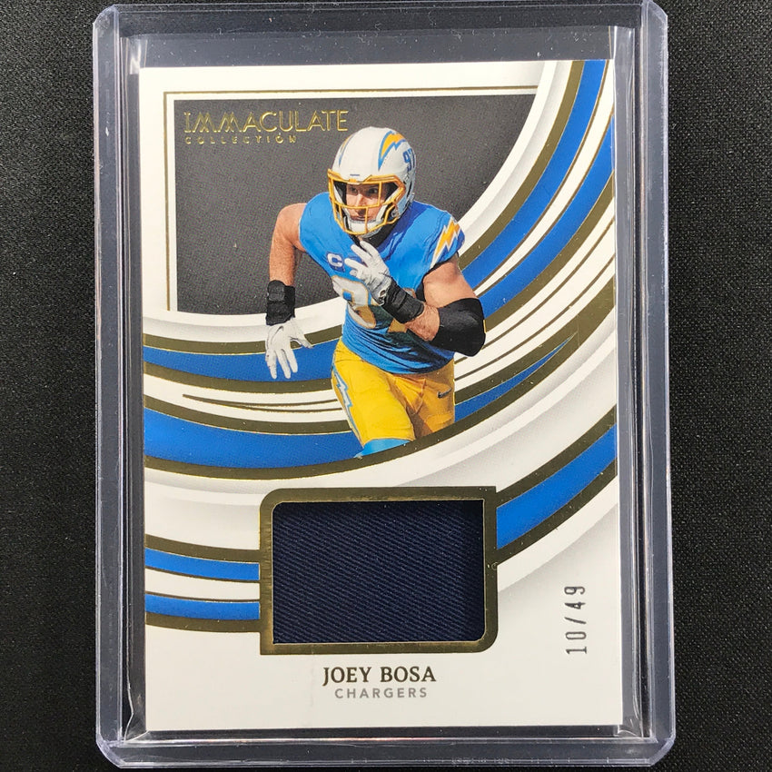 2022 Immaculate Joey Bosa Remarkable Memorabilia Jersey Patch 10/49