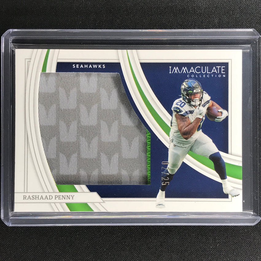 2022 Immaculate Rashaad Penny Numbers Patch 2/25