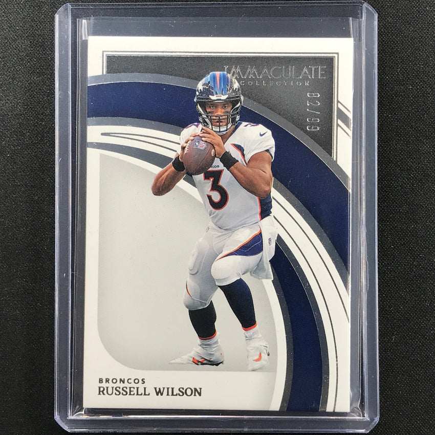 2022 Immaculate Russell Wilson Base 82/99