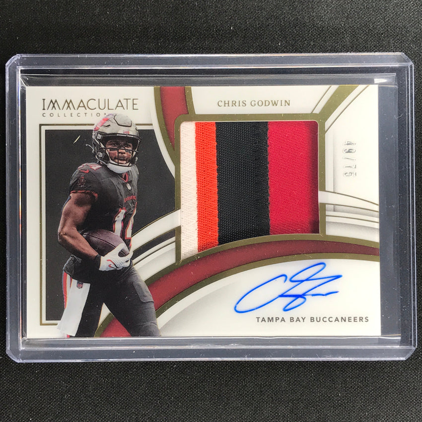 2022 Immaculate Chris Godwin Premium Patch Auto 49/75