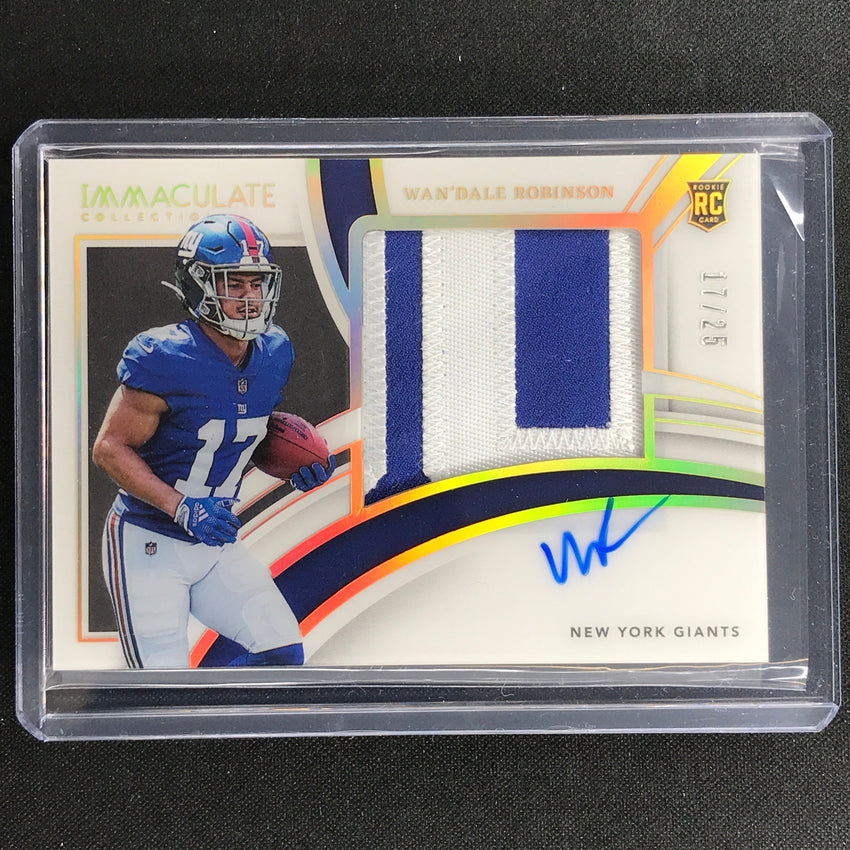 2022 Immaculate Wandale Robinson Premium Rookie Patch Auto Holo Gold 17/25