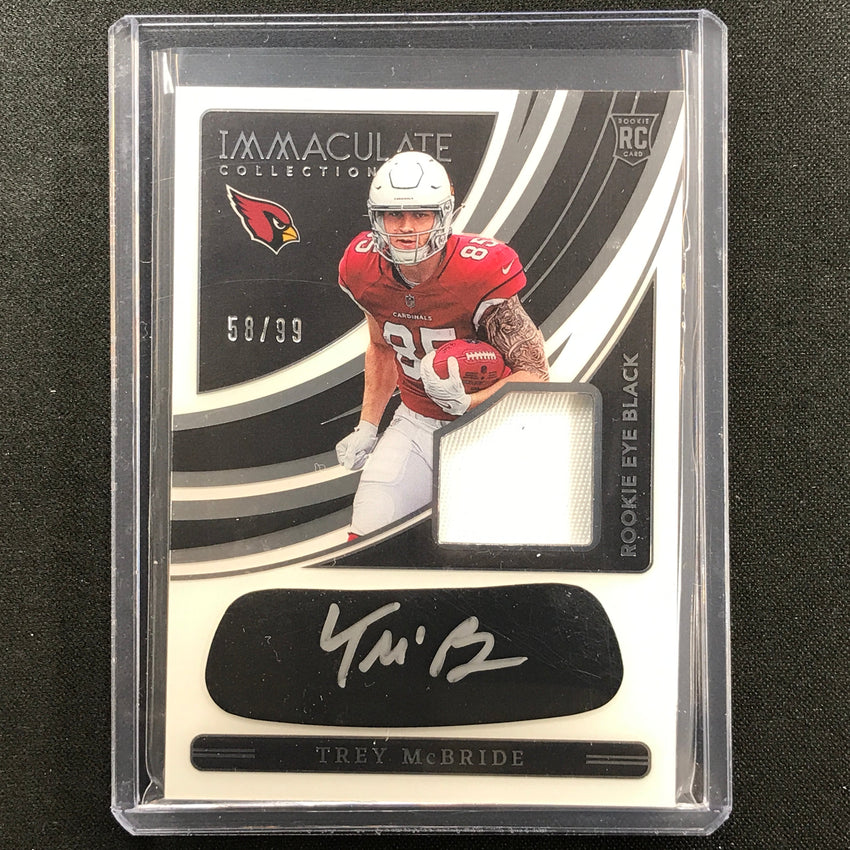 2022 Immaculate Trey Mcbride Rookie Eye Black Patch Auto 58/99