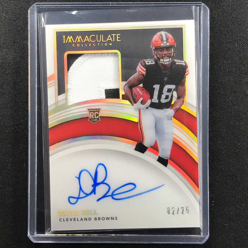 2022 Immaculate David Bell Rookie Patch Auto Holo Gold 2/25
