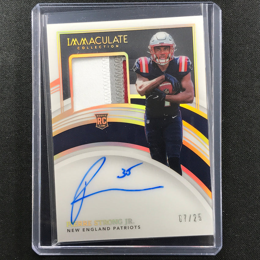 2022 Immaculate Pierre Strong Jr. Rookie Patch Auto Holo Gold 7/25