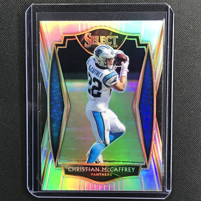 2020 Select CHRISTIAN MCCAFFREY Premier Level Silver Prizm #106