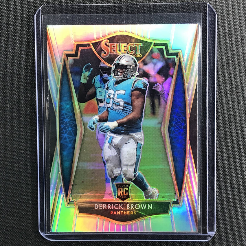 2020 Select DERRICK BROWN Premier Level Rookie Silver Prizm #187