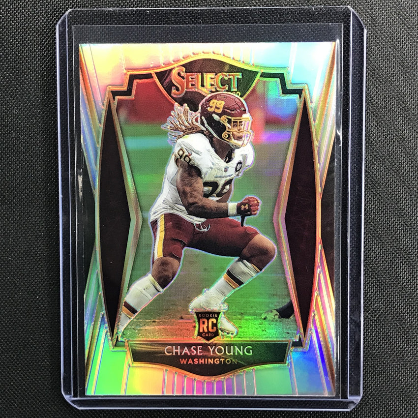 2020 Select Chase Young Premier Level Rookie Silver Prizm No 164