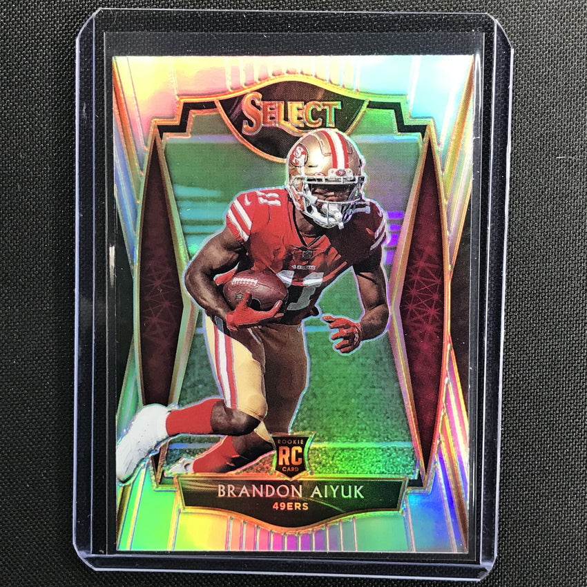 2020 Select Brandon Aiyuk Premier Level Rookie Silver Prizm No 166