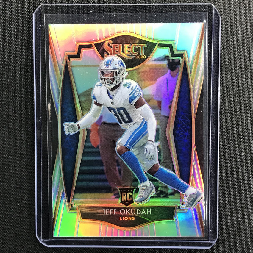 2020 Select JEFF OKUDAH Premier Level Rookie Silver Prizm #186