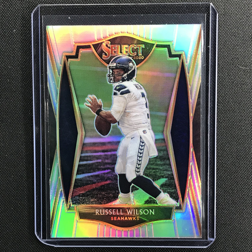 2020 Select RUSSELL WILSON Premier Level Silver Prizm #103
