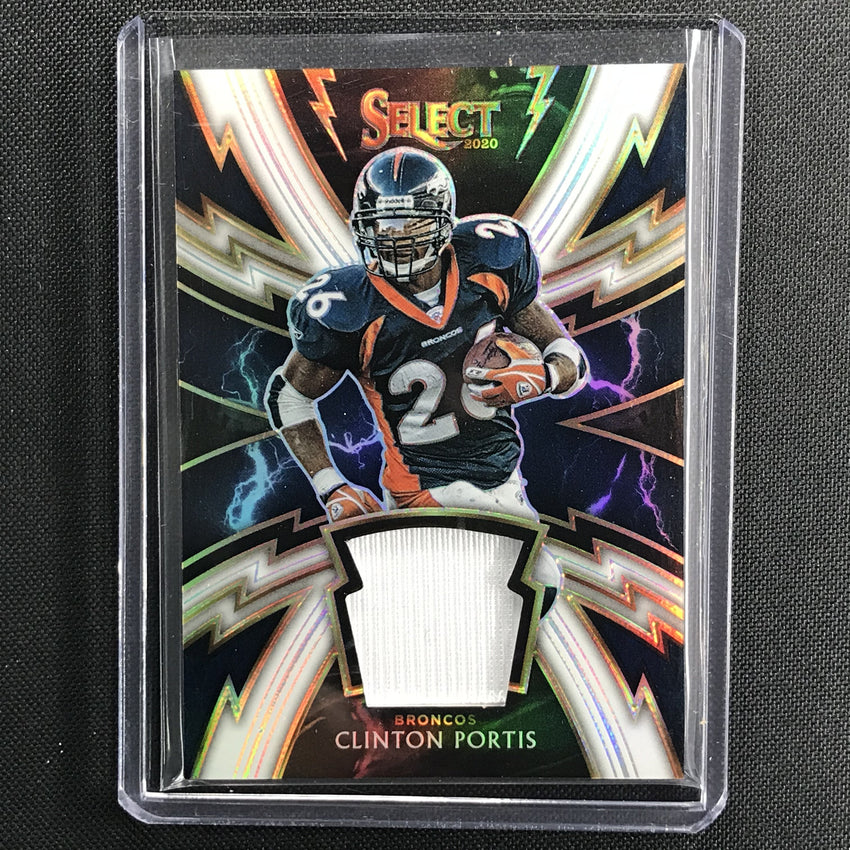 2020 Select Clinton Portis Sparks Prizm Relic Jersey White 3/35