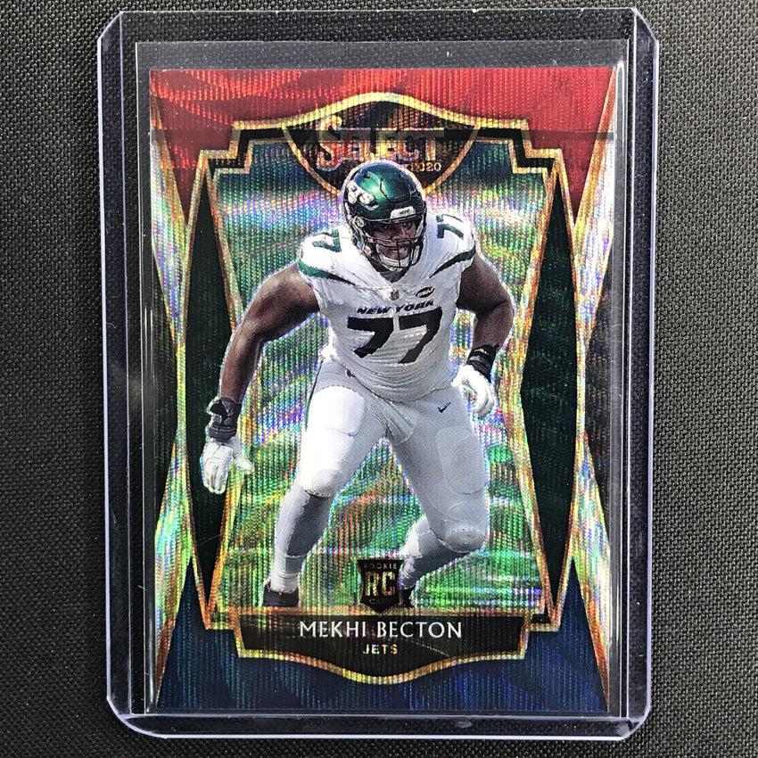 2020 Select Mekhi Becton Premier Level Rookie Tri-color 14/199