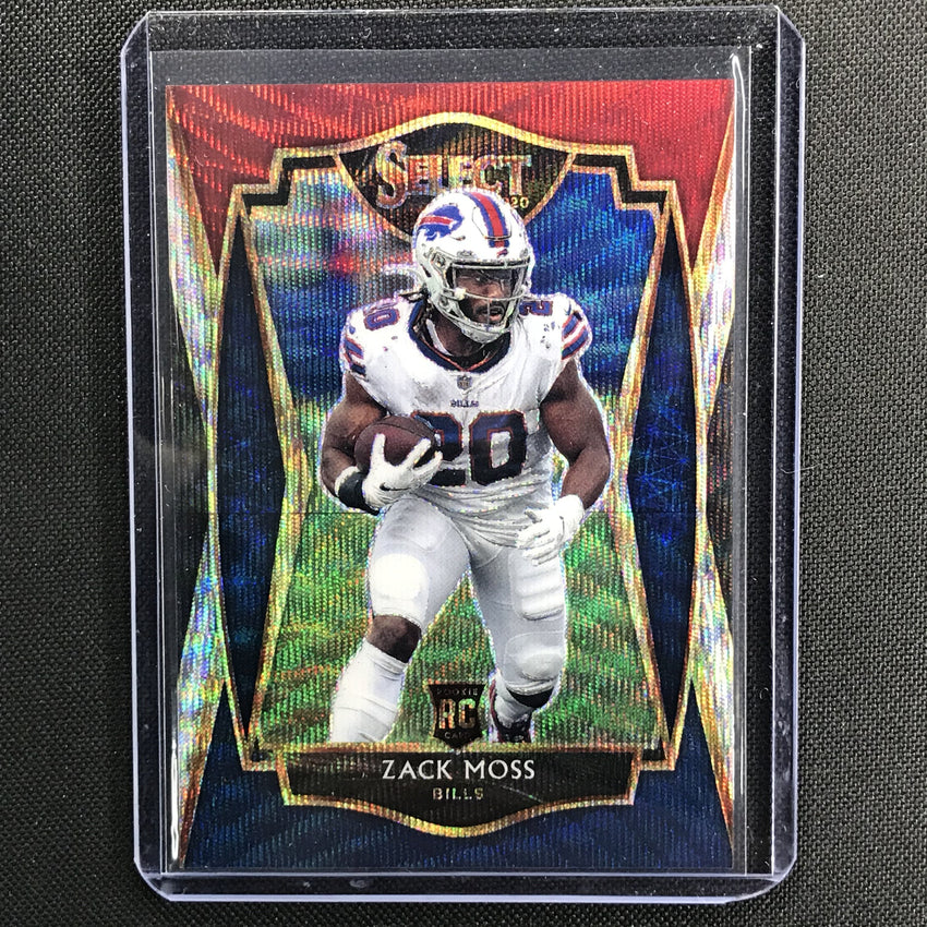 2020 Select Zack Moss Premier Level Rookie Tri-color 137/199