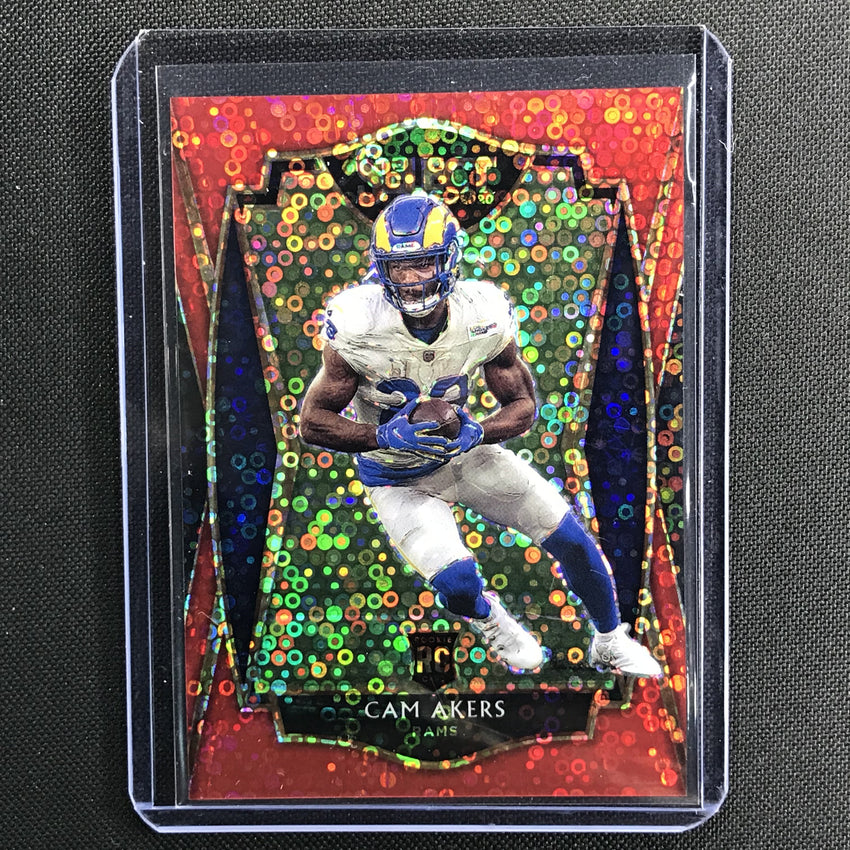 2020 Select Cam Akers Premier Level Rookie Red Disco 7/49