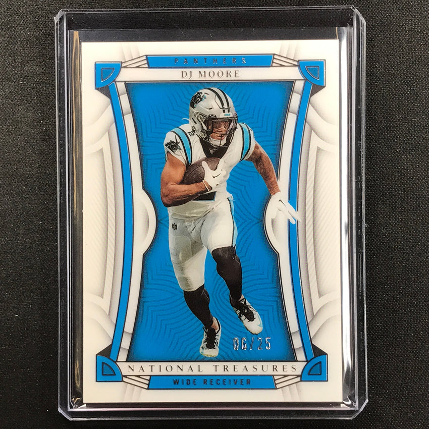 2022 National Treasures Dj Moore Acetate Base Holo Silver 6/25