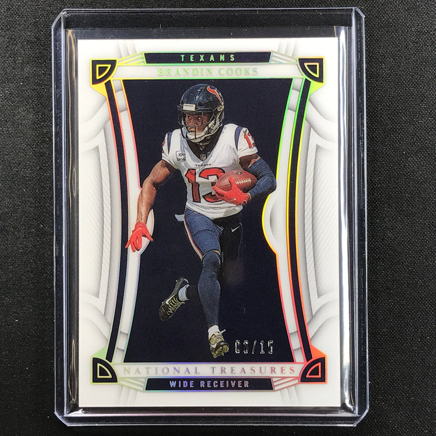 2022 National Treasures Brandin Cooks Acetate Base Holo Gold 6/15