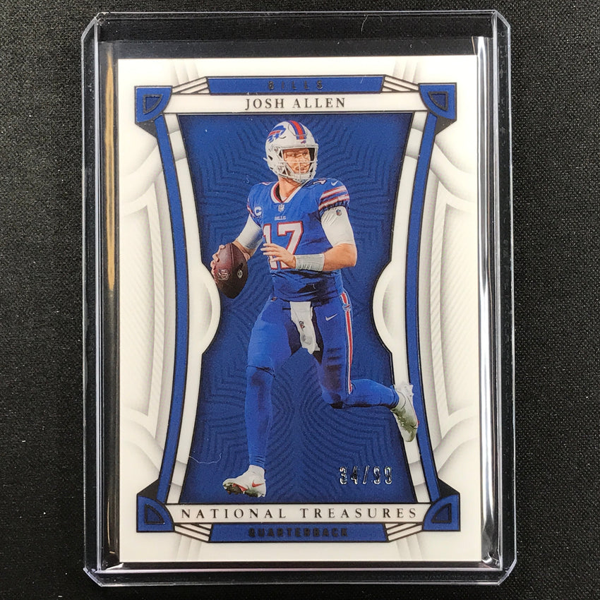 2022 National Treasures Josh Allen Acetate Base Silver 34/99