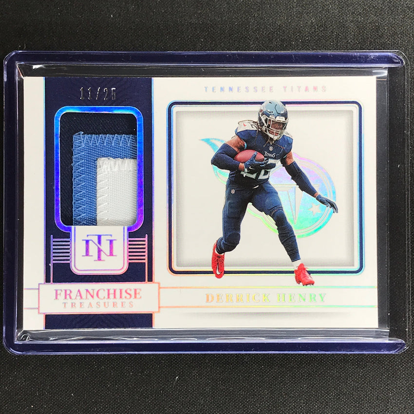 2022 National Treasures Derrick Henry Franchise Treasure Relic Patch Prime 11/25