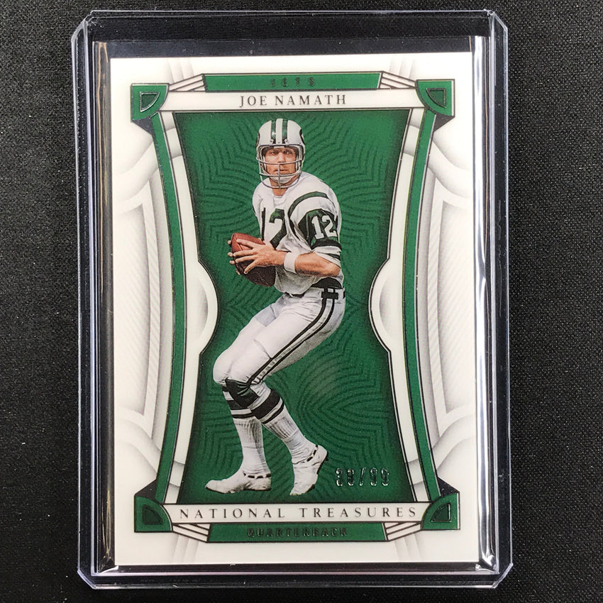 2022 National Treasures Joe Namath Acetate Base Silver 38/99