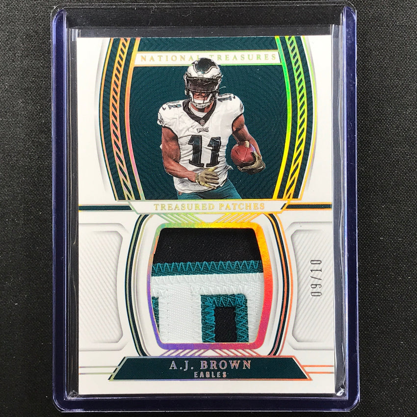 2022 National Treasures A.j. Brown Treasured Patches Relic Holo Gold 9/10