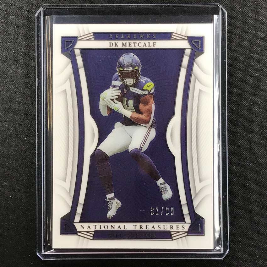 2022 National Treasures Dk Metcalf Acetate Base Silver 31/99