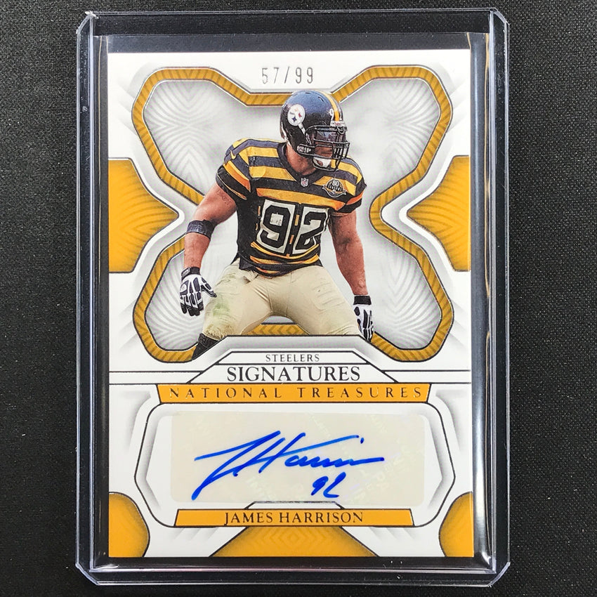 2022 National Treasures James Harrison Signatures Auto Silver 57/99-Cherry Collectables