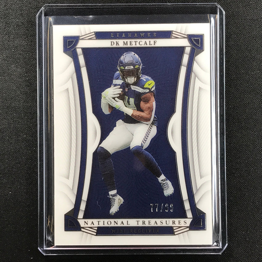 2022 National Treasures Dk Metcalf Acetate Base Silver 77/99