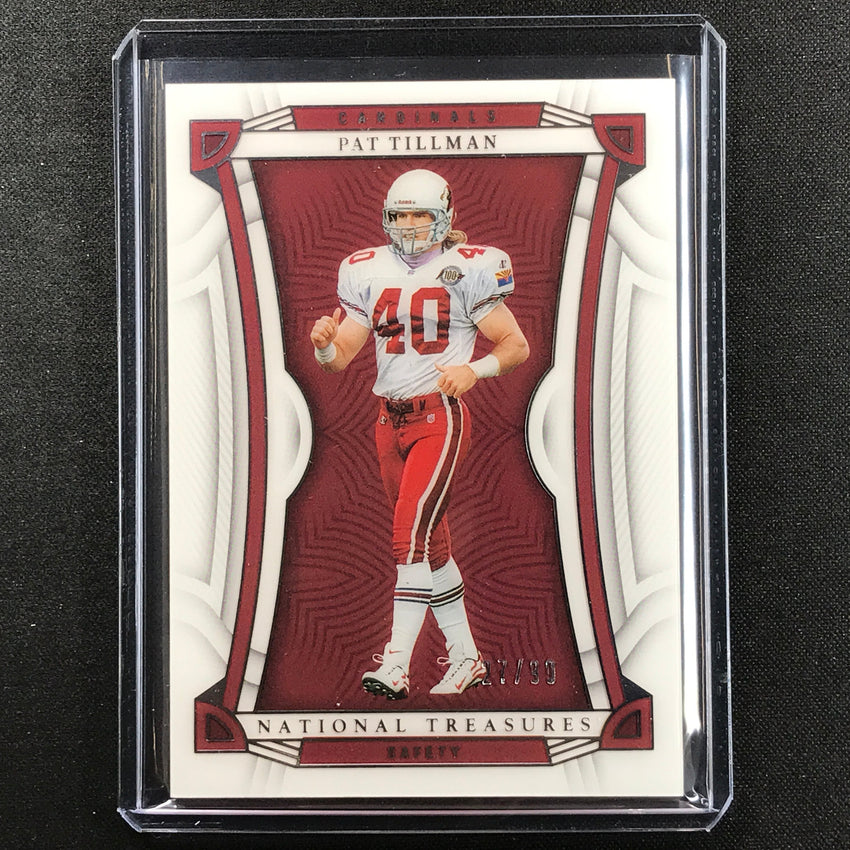 2022 National Treasures Pat Tillman Acetate Base Silver 27/99