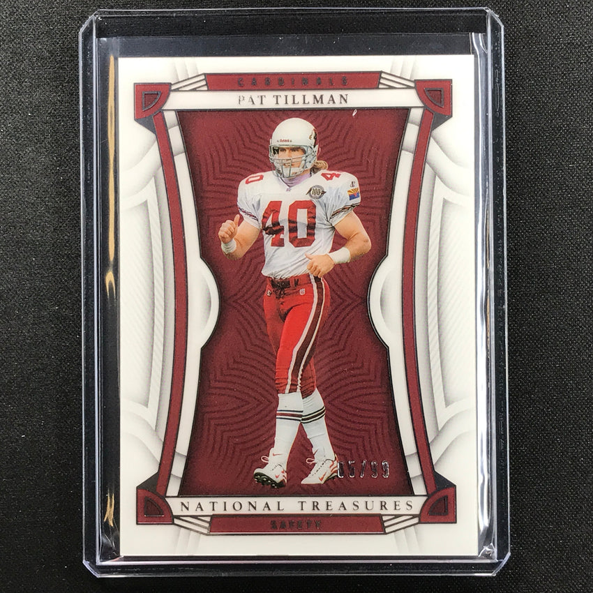 2022 National Treasures Pat Tillman Acetate Base Silver 85/99