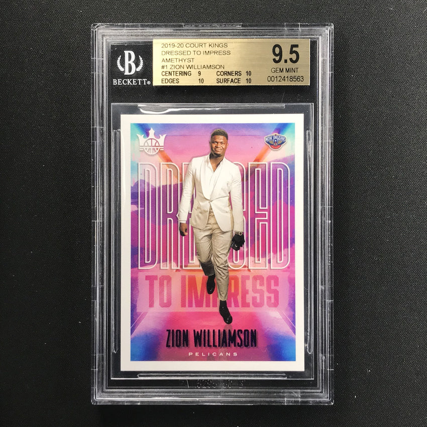 2019-20 Court Kings ZION WILLIAMSON Dressed To Impress 56/99 BGS 9.5-Cherry Collectables