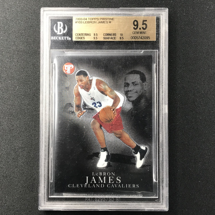 2003-04 Topps Pristine LEBRON JAMES Rookie BGS 9.5 #103-Cherry Collectables