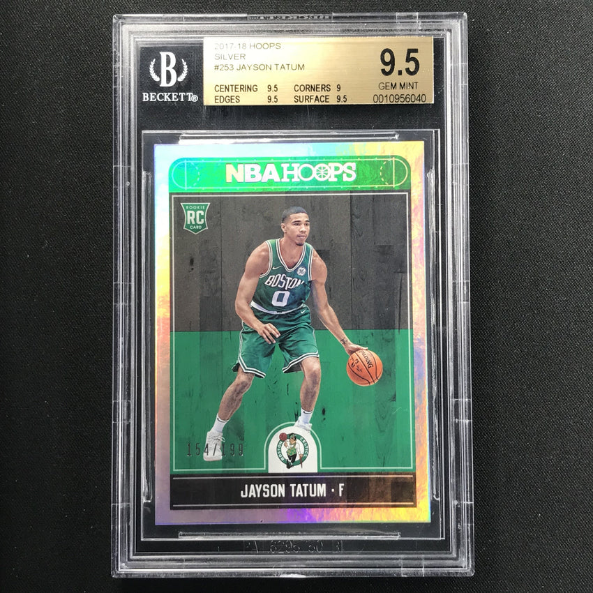 2017-18 Hoops JAYSON TATUM Silver Rookie 154/199 BGS 9.5-Cherry Collectables