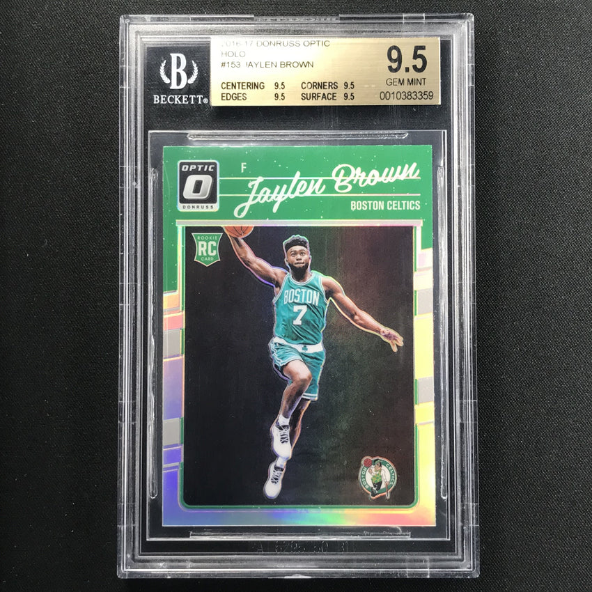2016-17 Optic JAYLEN BROWN Rookie Silver Prizm BGS 9.5-Cherry Collectables