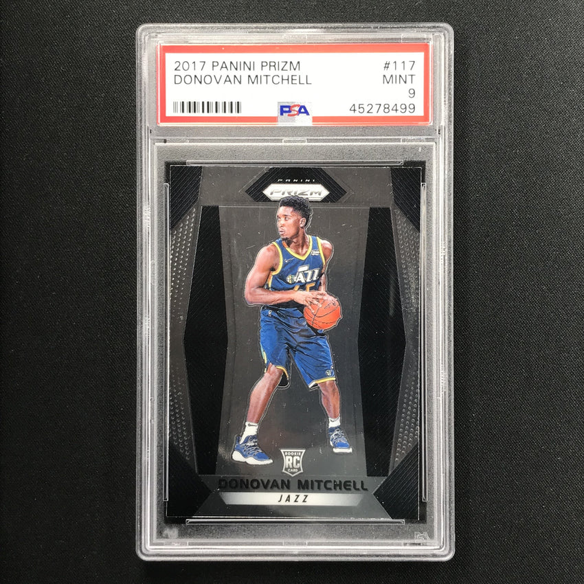 2017-18 Prizm DONOVAN MITCHELL Rookie Prizm Base PSA 9 (499)-Cherry Collectables
