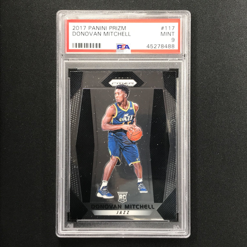 2017-18 Prizm DONOVAN MITCHELL Rookie Prizm Base PSA 9 (488)-Cherry Collectables