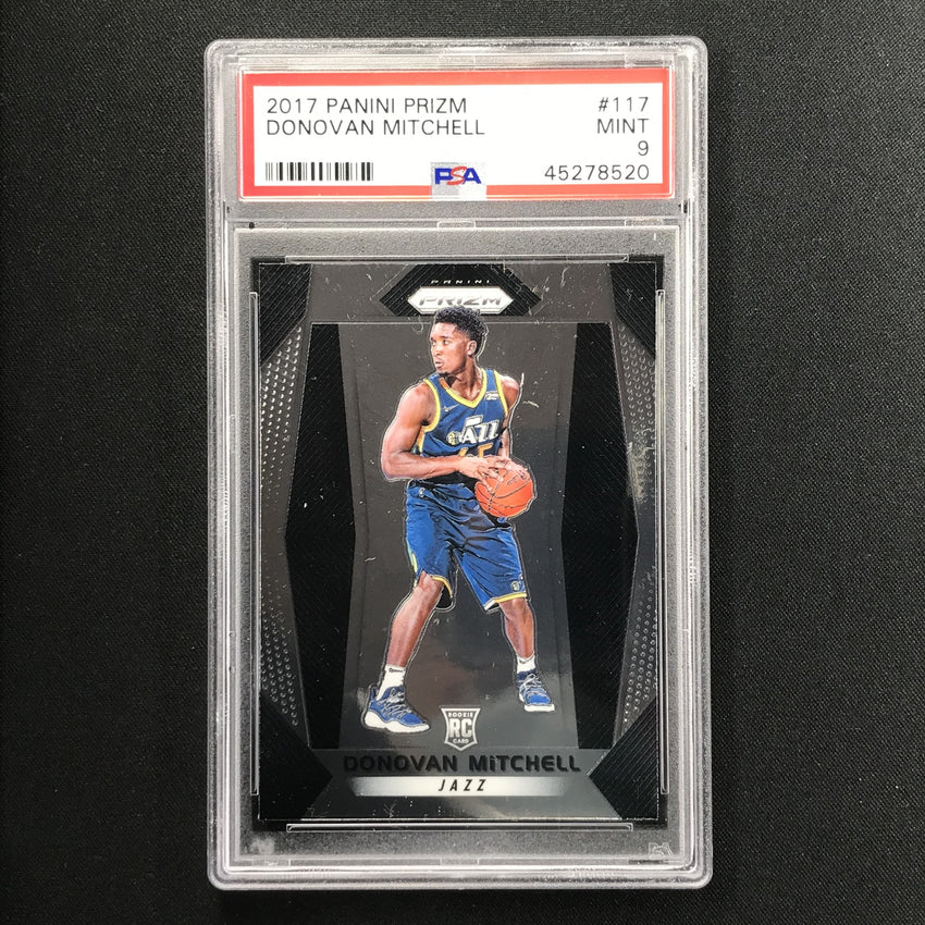 2017-18 Prizm DONOVAN MITCHELL Rookie Prizm Base PSA 9 (520)-Cherry Collectables