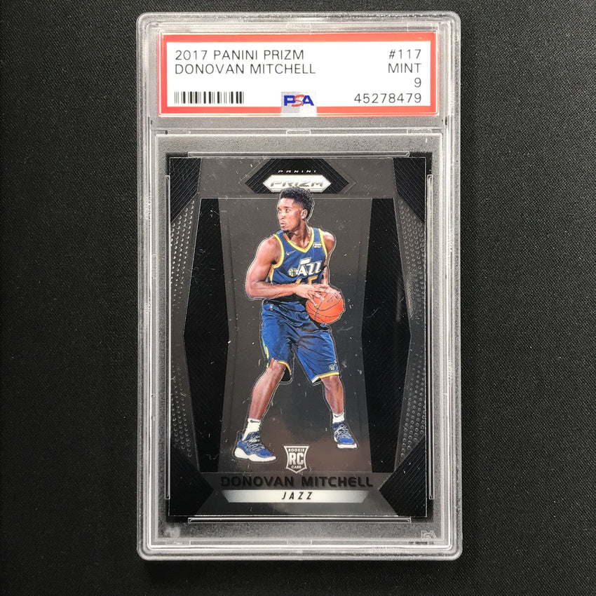 2017-18 Prizm DONOVAN MITCHELL Rookie Prizm Base PSA 9 (479)-Cherry Collectables