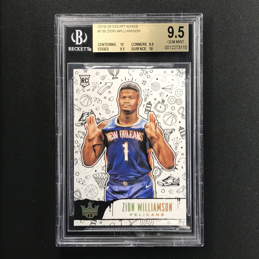 2019-20 Court Kings ZION WILLIAMSON Rookie III BGS 9.5 (115)-Cherry Collectables