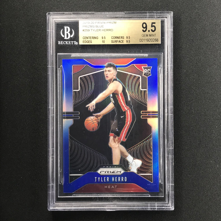 2019-20 Prizm TYLER HERRO Blue Rookie Prizm 183/199 BGS 9.5-Cherry Collectables
