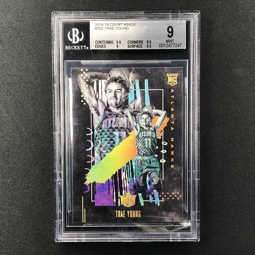 2018-19 Court Kings TRAE YOUNG Rookie IV BGS 9 #202 Rookie 4-Cherry Collectables
