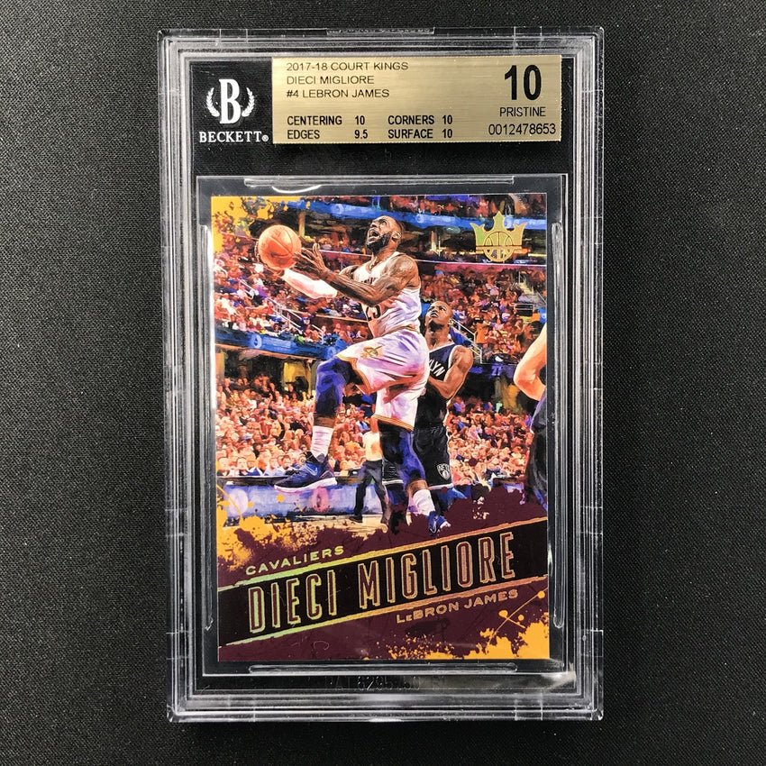 2017-18 Court Kings LEBRON JAMES Dieci Migliore BGS 10 SSP-Cherry Collectables