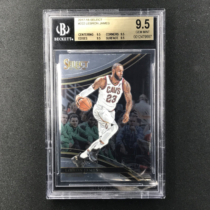 2017-18 Select LEBRON JAMES Courtside Base BGS 9.5 #222-Cherry Collectables