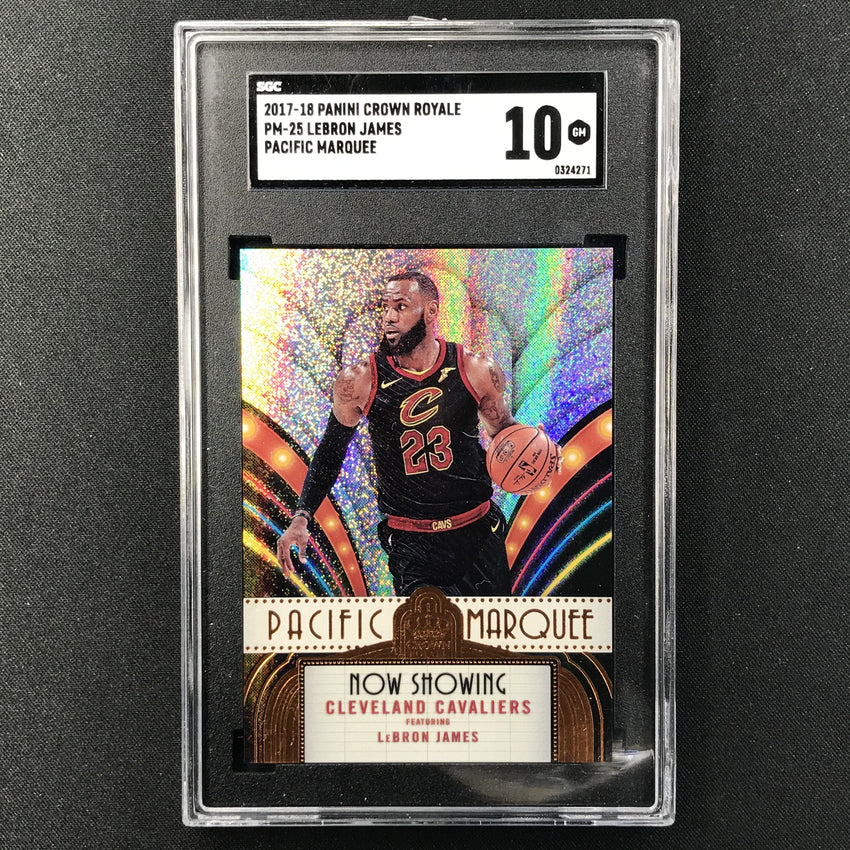 2017-18 Crown Royale LEBRON JAMES Pacific Marquee SGC 10-Cherry Collectables